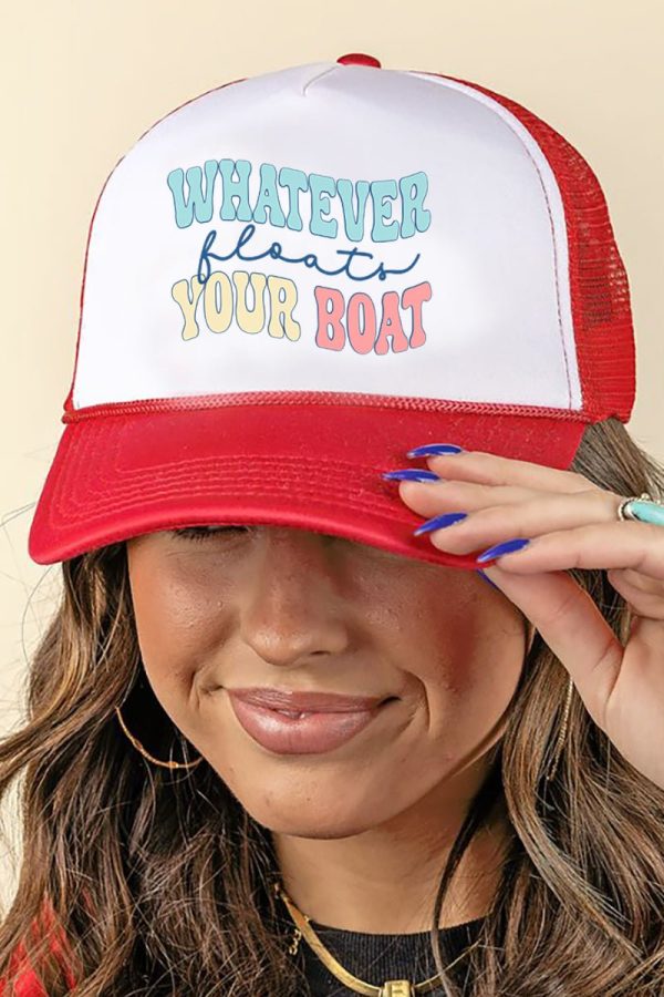 Whatever Floats Your Boat Foam Mesh Back Trucker Cap For Sale