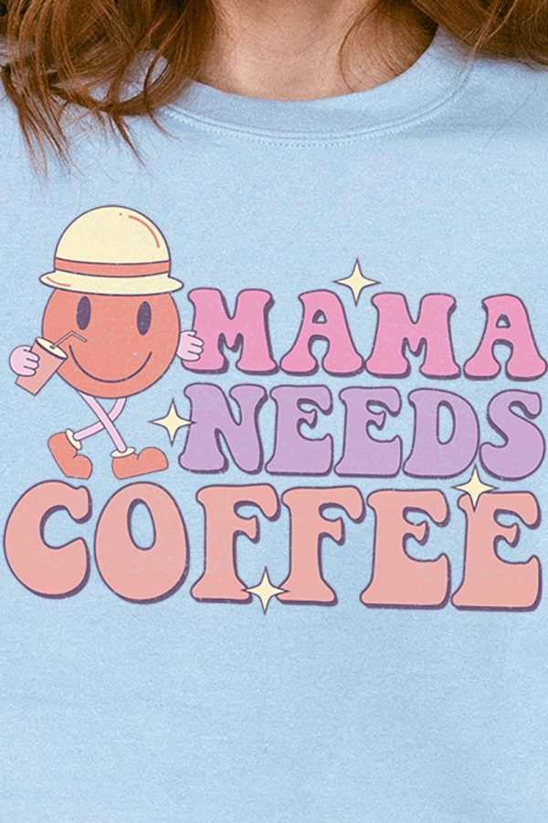 Mama Needs Coffee Unisex NuBlend Crew Sweatshirt on Sale - Image 2