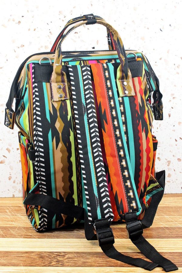 NGIL San Jose Serape Diaper Bag Backpack on Sale - Image 2