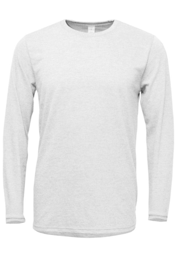 Clover Lucky Puff Vinyl Adult Soft-Tek Blend Long Sleeve Tee Cheap - Image 5