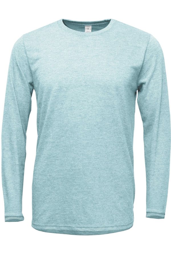 Faux Tinsel Merry Christmas Transfer Adult Soft-Tek Blend Long Sleeve Tee For Cheap - Image 5