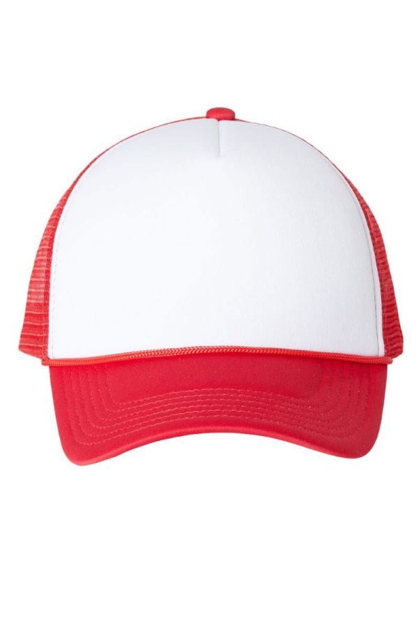 Distressed Groovy Holly Jolly Foam Mesh Back Trucker Cap Sale - Image 4
