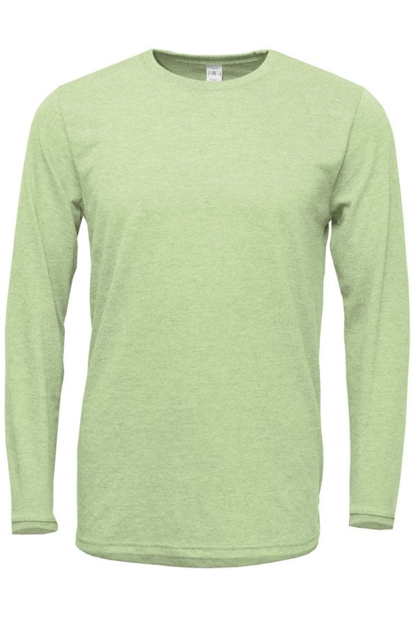 Clover Lucky Puff Vinyl Adult Soft-Tek Blend Long Sleeve Tee Cheap - Image 3