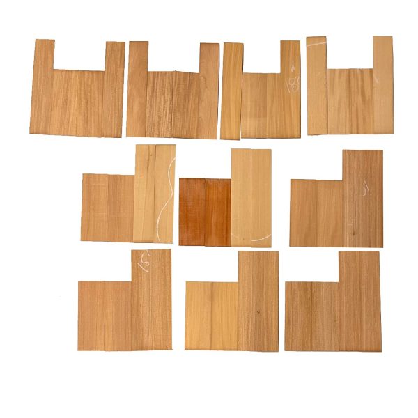 Pack of 10, Fijian Mahogany Concert Ukulele Guitar Back & Side Set Fashion - Image 3