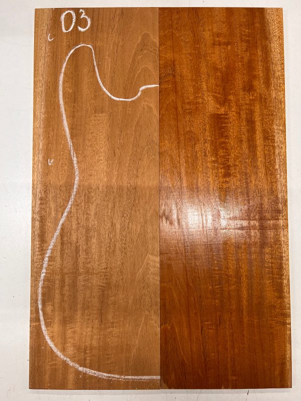 Beautiful Flame Honduran Mahogany Guitar Drop Tops 21  x 7  x 1 4  #03 Sale - Image 2