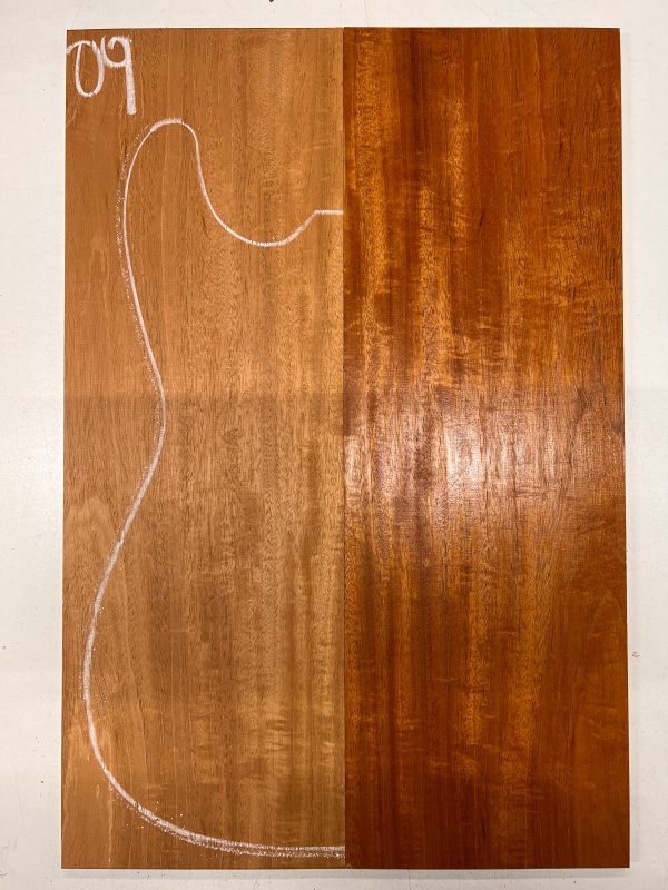 Beautiful Flame Honduran Mahogany Guitar Drop Tops 21  x 7  x 1 4  #09 For Cheap - Image 2