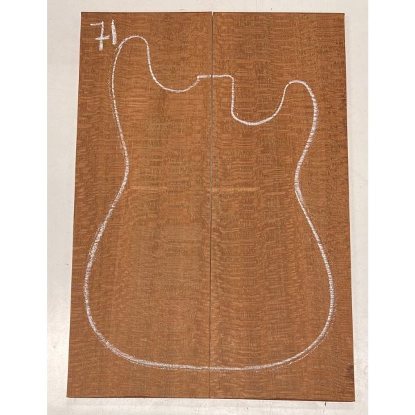 Leopardwood Bookmatched Guitar Drop Tops 21  x 7-1 4  x 1 4  #71 For Sale - Image 2