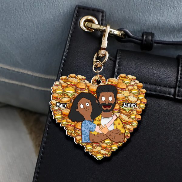 Personalized Gifts For Couple Keychain 02ACDT130225HG Online - Image 2